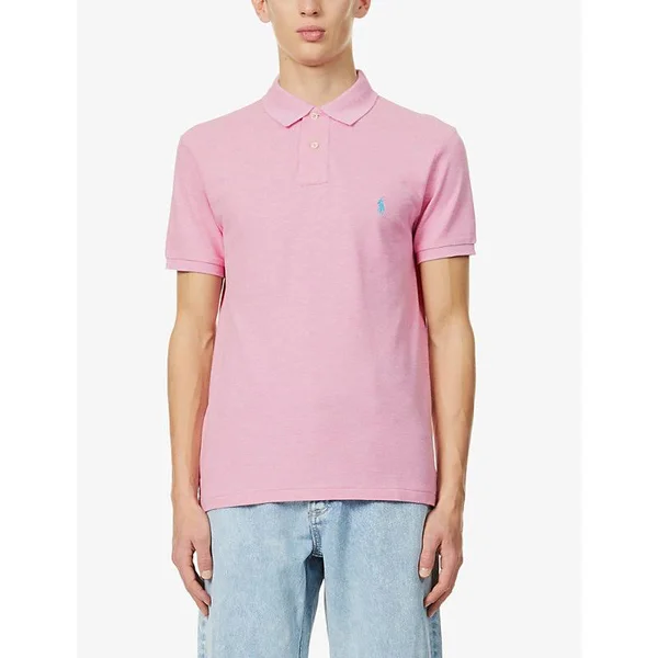 Ralph Lauren Slim Fit Polo T Shirt Pink
