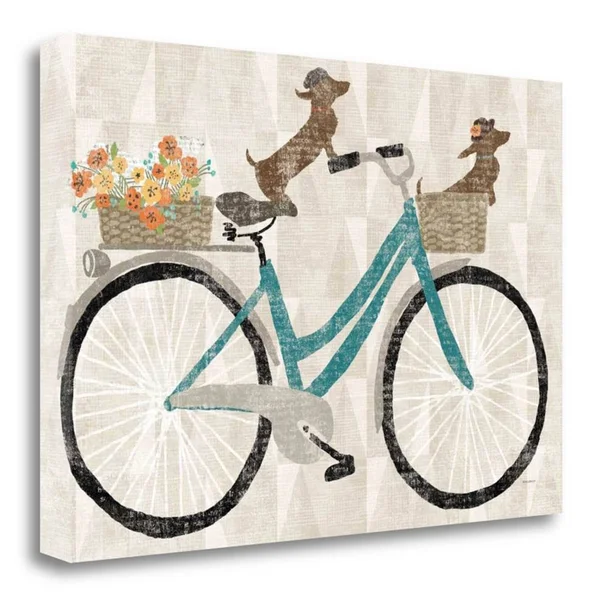 23x22 x 34x22 Doxie Ride V.I by Sue Schlabach Fine Art Giclee Print