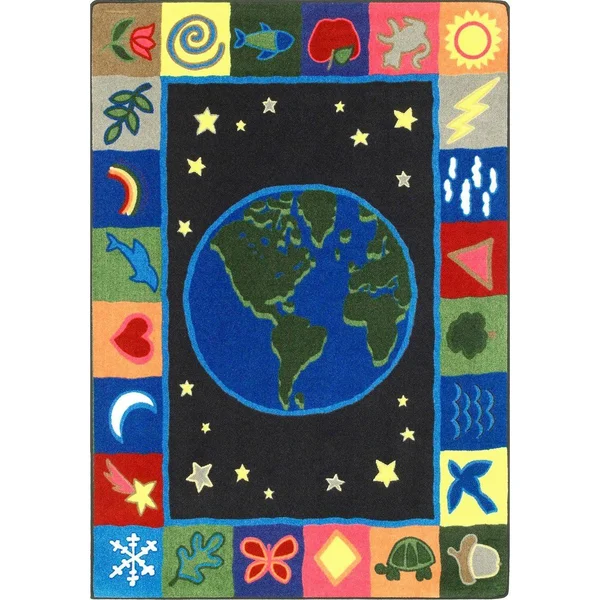 Joy Carpets Earthworks Rug, 7 Feet 7 Inches x 7 Feet 7 Inches, Square