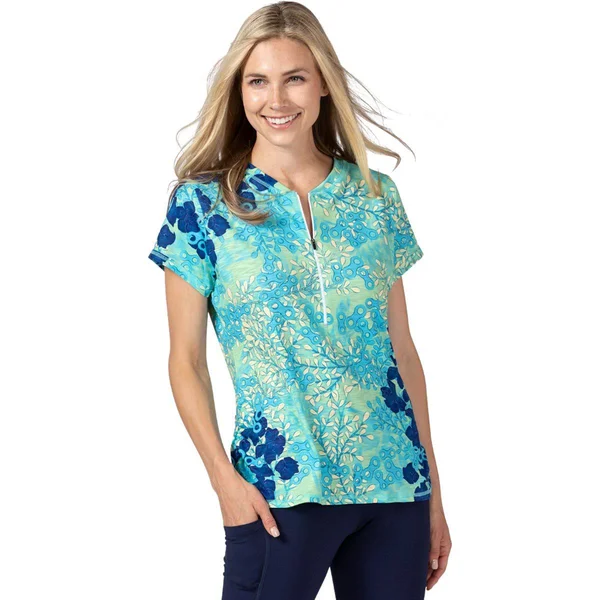 Terry Bicycles Wayfarer Short-Sleeve Jersey - Women's Hydrange/Multi - XL