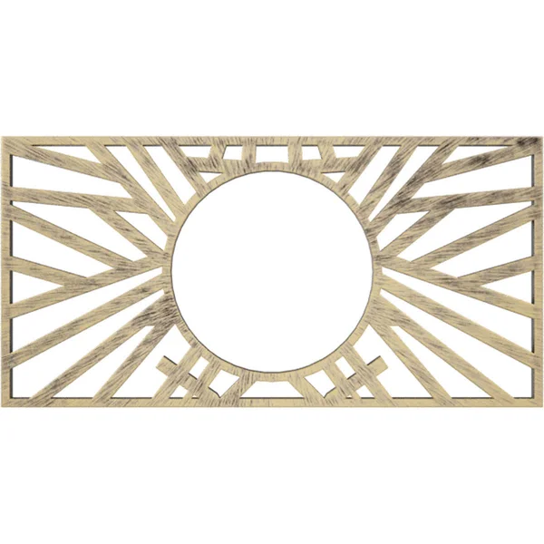 Ekena Millwork CMPP26X13HOAPG 26x22W x 13x22H x 9 5/8x22ID x 3/4x22P Hoover Architectural Grade PVC Pierced Ceiling Medallion - A