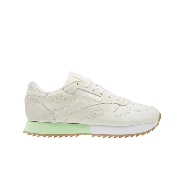 Reebok Classic Leather Ripple White Women's Running Shoes - Size: 5.5