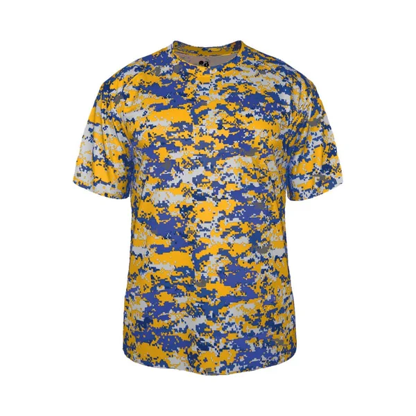 Custom Printed Badger Sports Badger B-Core Digital Tee - Size: XL, Royal/gold/digital