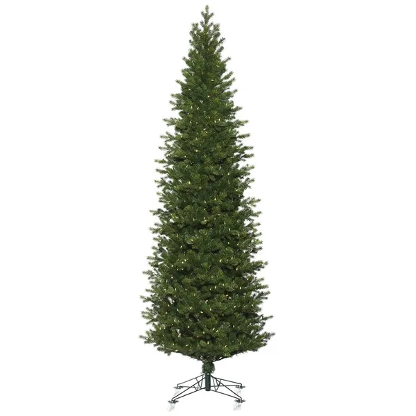 Vickerman 9& x 40x22 Eagle Frasier Slim Artificial Christmas Tree, Warm White Dura-Lit LED Lights