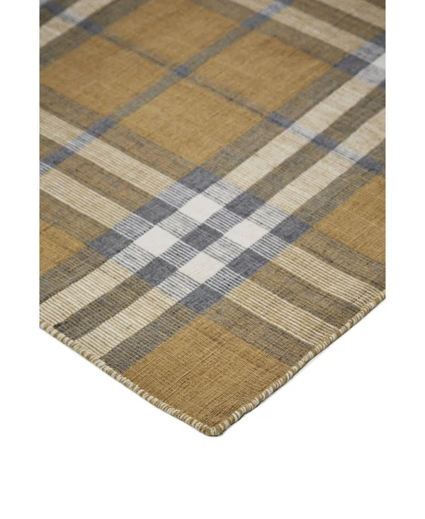 Weave & Wander Jens Plaid Area Rug - Yellow, 5x8 ft