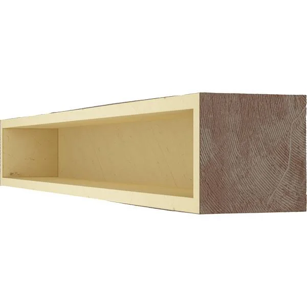 Ekena Millwork MANUKP08X12X48AE 8x22H x 12x22D x 48x22W Knotty Pine Faux Wood Fireplace Mantel, Aged Pecan