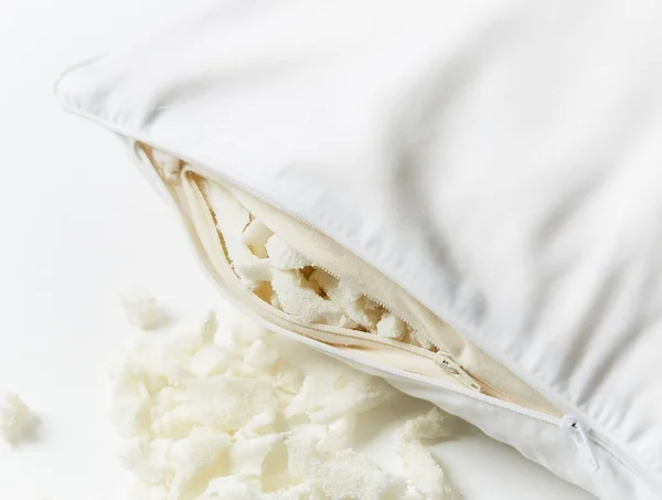 Coyuchi Organic Shredded Latex Pillow - Alpine White, Queen