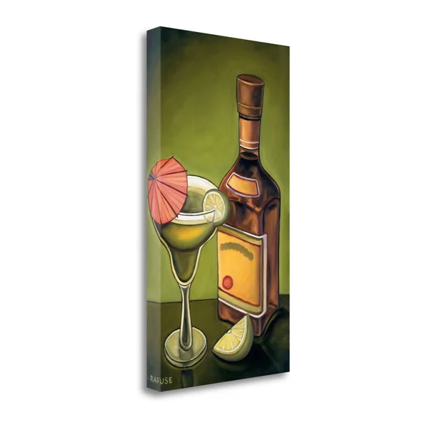 Tangletown Fine Art Lime Margarita by Will Rafuse, Giclee Print on Gallery Wrap Canvas, 25x22x46x22