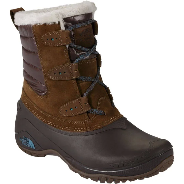 The North Face Women's Shellista II Shorty Boot Brown/Blue 8.5