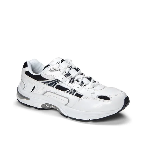 Vionic Men's Walker Shoes White/Navy 12 Wide