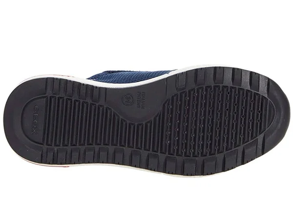 Geox Shoes Alben Boy Navy and Red, Size 10.5