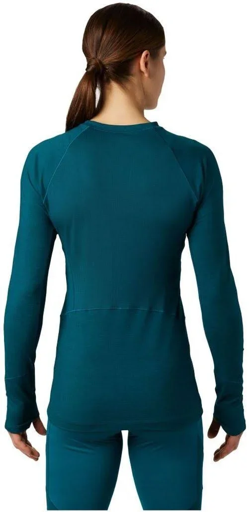 Mountain Hardwear Ghee Long Sleeve Crew - Women's Shark/Heather, XL