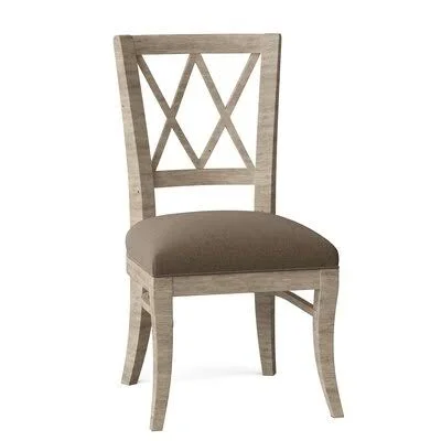 Portsmouth Cross Back Side Chair Fairfield Chair French Oak/9953 Midnight 38x22H x 20x22W x 23x22D