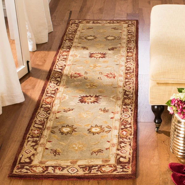 Safavieh AN556B Anatolia Area Rug, Blue, Sage: 6-ft Round