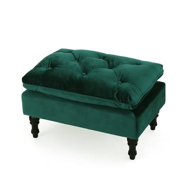 Cordoba Grey Tufted Ottoman