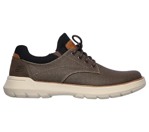 Skechers Men's Relaxed Fit: Doveno - Reson Shoes - Chocolate, 7.5