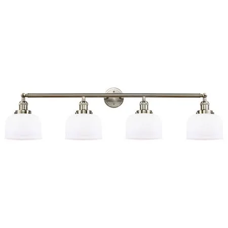 Innovations Lighting Large Bell 4 Light Bath Vanity Light 215 SN S G71 (Brushed Satin Nickel)