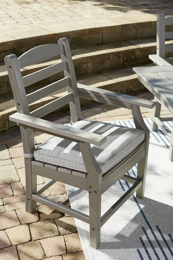 Visola - Gray - Arm Chair with Cushion (2/cn)