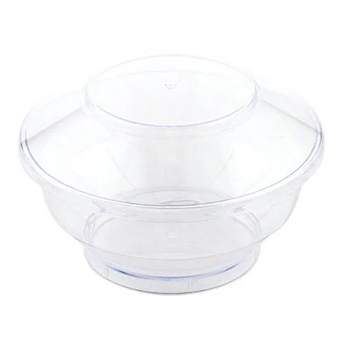 Deli Cup with Lid, Deli Container and Lid, Retail Cup - Clear - 4 Ounce - Plastic - Disposable - 100ct Box - Restaurantware