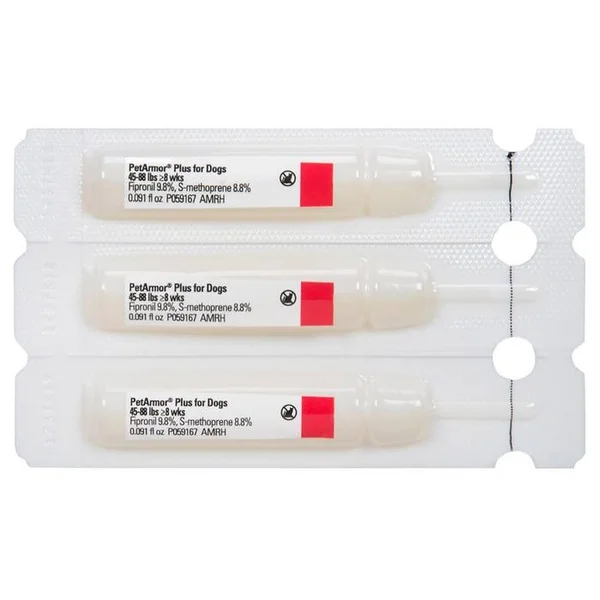 PetArmor Plus for Dogs Flea - Tick & Lice Formula 45-88 lbs, 12 Applications