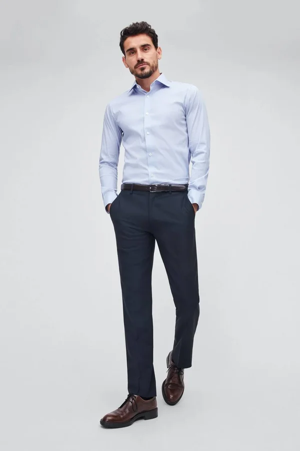 Bonobos Jetsetter Stretch Dress Shirt - Blue - Casual Shirts