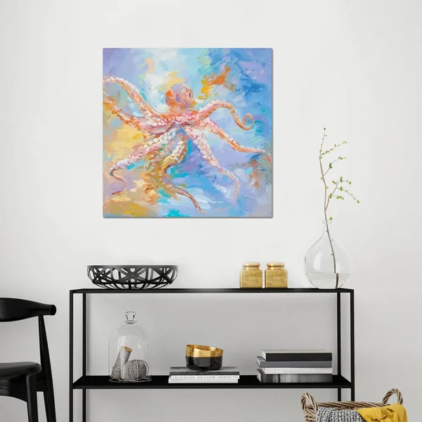 Leon Devenice Canvas Art Prints - Agent Octopus ( Animal Art > Sea Life > octopi art)