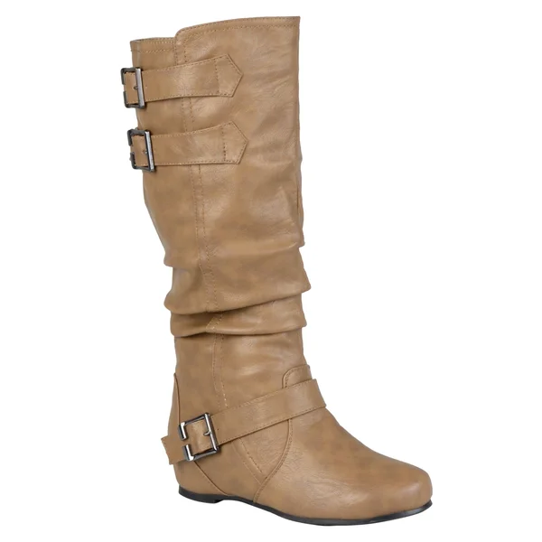 Journee Collection Women's Tiffany Boot - Taupe
