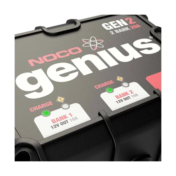NOCO Gen2 Genius 20A Onboard Battery Charger - 2 Bank