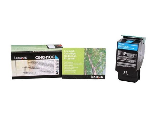 Lexmark C540H1CG Cyan Toner Cartridge High Yield