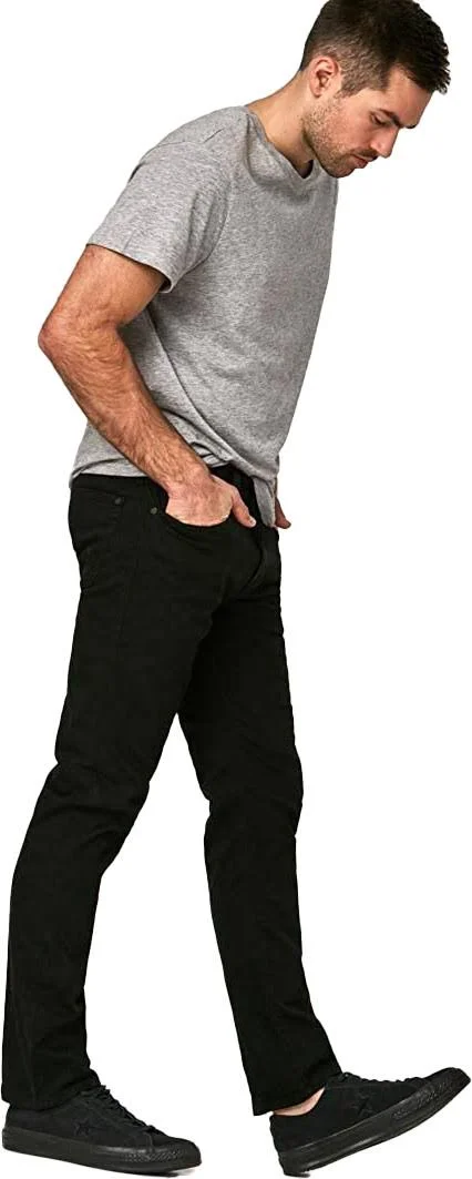 Mavi Men's Zach Straight Leg in Black Williamsburg, Men's Jeans