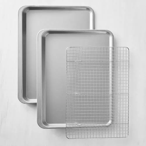 Williams Sonoma Traditional Finish 3-Piece Cookie Set - Williams Sonoma - Cookie Sheets - Baking Sheets - Bakeware