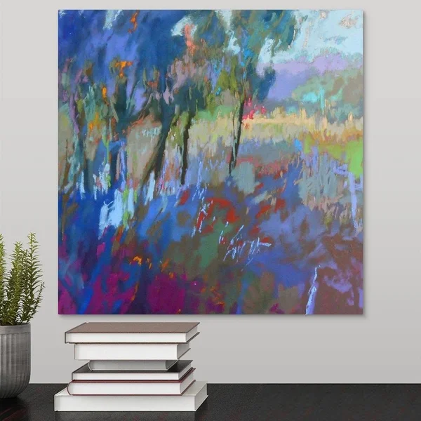GreatBigCanvas Color Field 44 by Jane Schmidt 16-in H x 16-in W Abstract Print on Canvas, 2414645-24-16X16