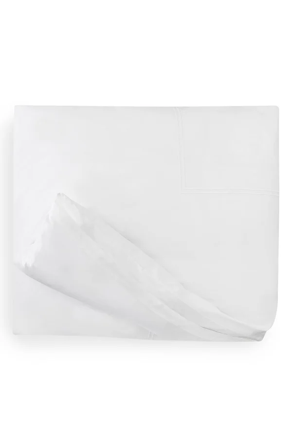 Sferra Grande Hotel Duvet COVER, Twin - White/White