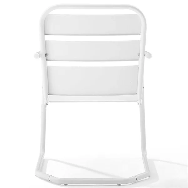 Crosley Brighton Metal Chair Set of 2 - White
