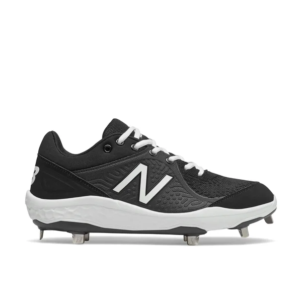 New Balance 3000V5 Metal Black/White Men's Baseball Cleat Shoes - Size: 12.5