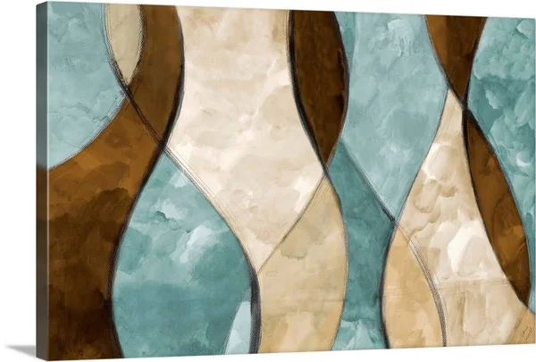 Blue Lyrical I, Canvas Wall Art, 36x24, Great Big Canvas