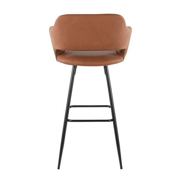 Carson Carrington Vallen Faux Leather Bar Stools (Set of 2) Cream