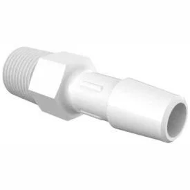 Eldon James 1/8-27 NPT to 5/16x22 Barbed Adapter, Non-Animal Derived Polypropylene A2-5 PP