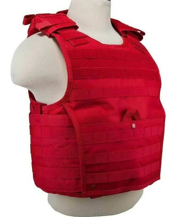 Vism Expert Plate Carrier Vest MED-2XL Tactical Shooting Range Hunting Red