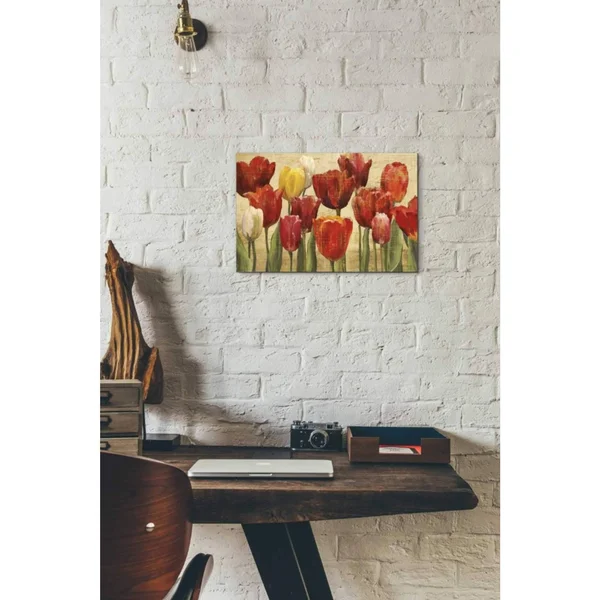Epic Graffiti &Tulip Fantasy on Cream& by Marilyn Hageman, Canvas Wall Art, 40x22x26x22