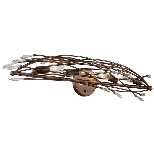 Offshoot 4-Light Bath Light Bronze Rogue Decor 611530