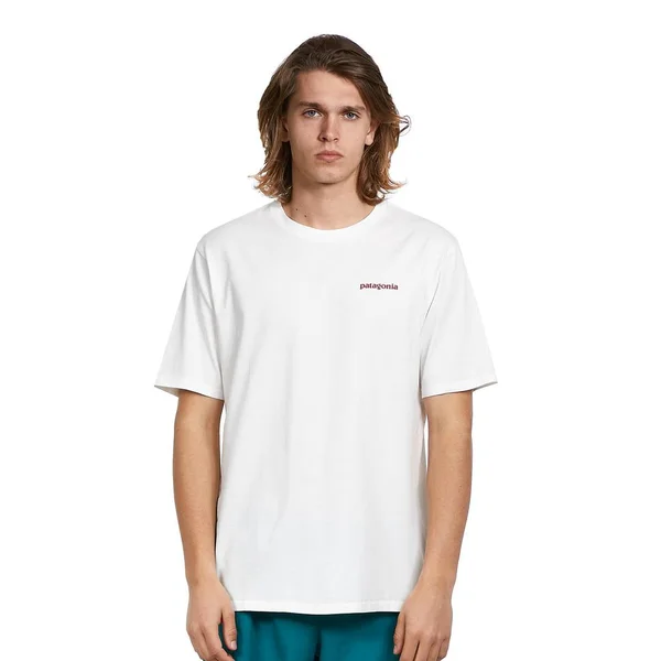 Patagonia Flying Fish Organic T-Shirt - Men's White, S
