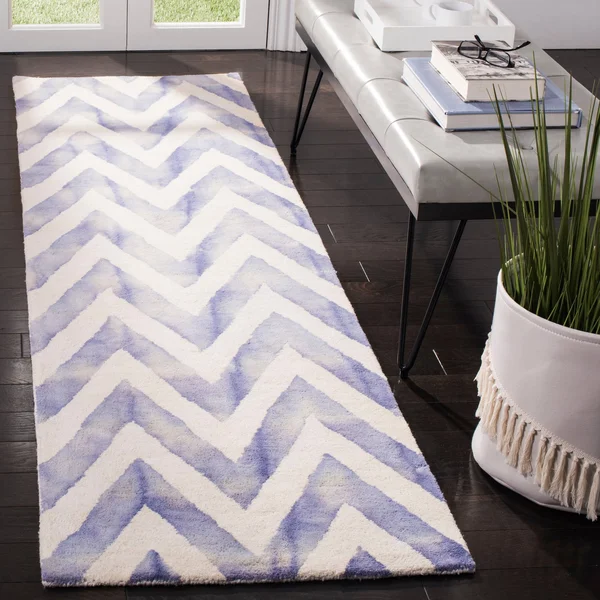 Safavieh 7& x 7& Square Dip Dye DDY715D Ivory - Charcoal Rug