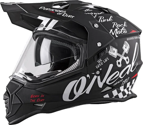 O&Neal Sierra II Torment Helmet Black White