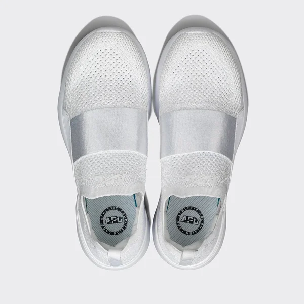 APL Women's Techloom Bliss White/Metallic Pearl/Ombre Shoes in Size 11, Athletic Propulsion Labs