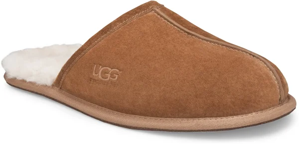 UGG Men's Scuff Slipper Suede In Chestnut - Size 10M