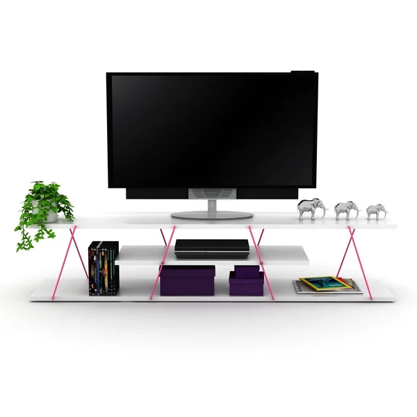 SavaHome Tristana TV Unit (White-Pink)