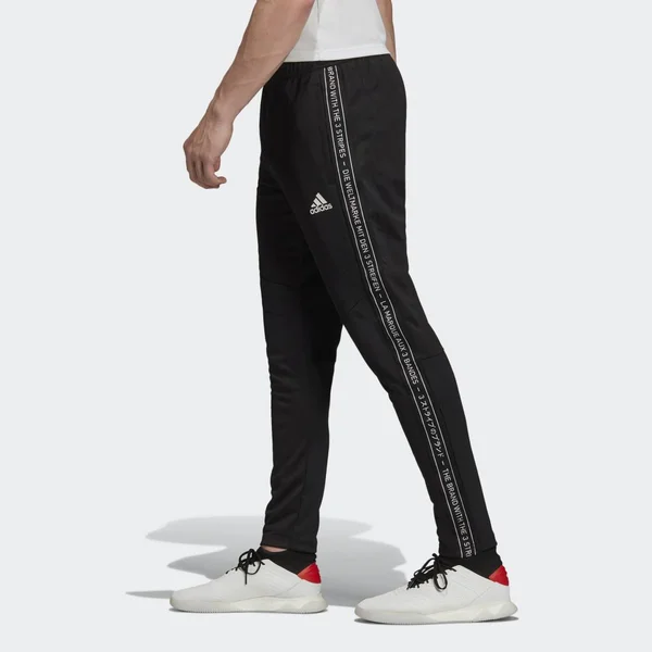 Adidas Men's Tiro 19 Taped Training Pants, Size: Medium, Black