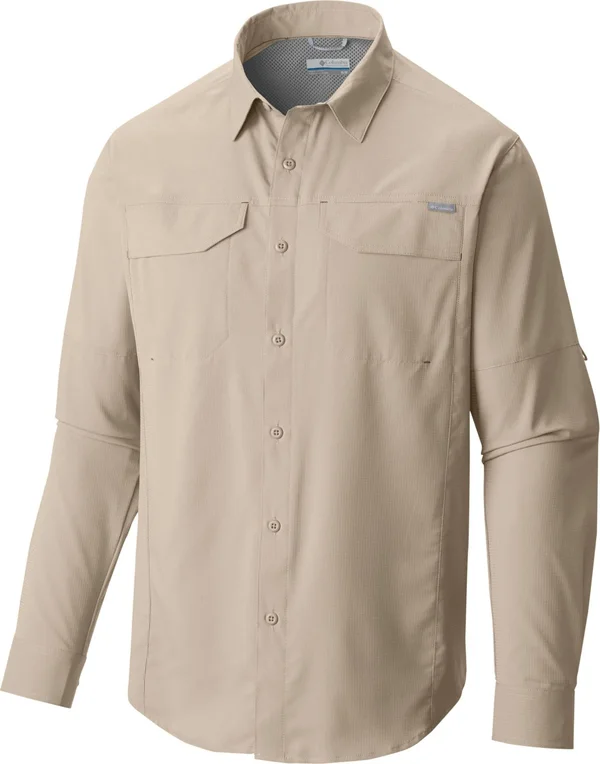 Columbia Men's Silver Ridge Lite Button Up Long Sleeve Shirt, Size: XL, Fossil