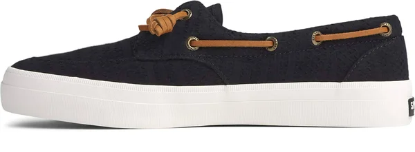 Sperry Top-Sider Crest Boat Smocked Hemp 6 Women's Black